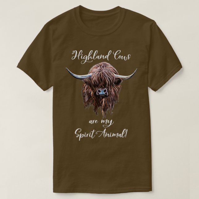 Camiseta Animales espirituales de vaca de la región montaño (Diseño del anverso)