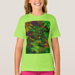 Camiseta Animales exóticos de la jungla densa