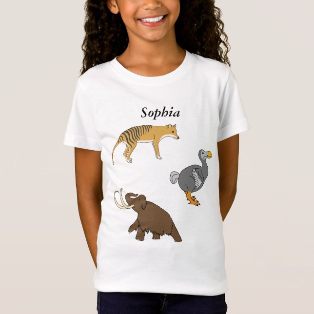 Camiseta Animales extintos (Anverso)