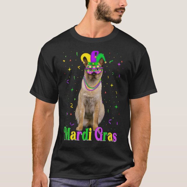 Camiseta Animales felinos tonkineses cortos Carnavales Mard (Anverso)