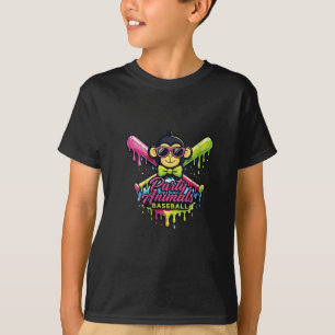 Camiseta Animales fiesteros de béisbol de mujeres Mono dive