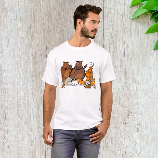 Camiseta Animales forestales divertidos (Subido por el creador)