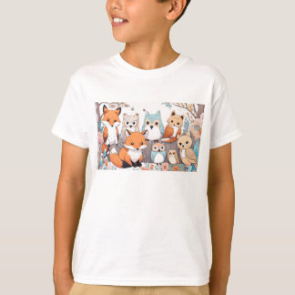 Camiseta Animales forestales - Fox y Owl