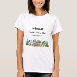 Camiseta Animales forestales vacacionales para familias