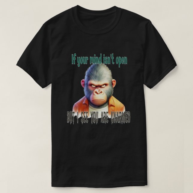 Camiseta animales frescos, gorila (Diseño del anverso)