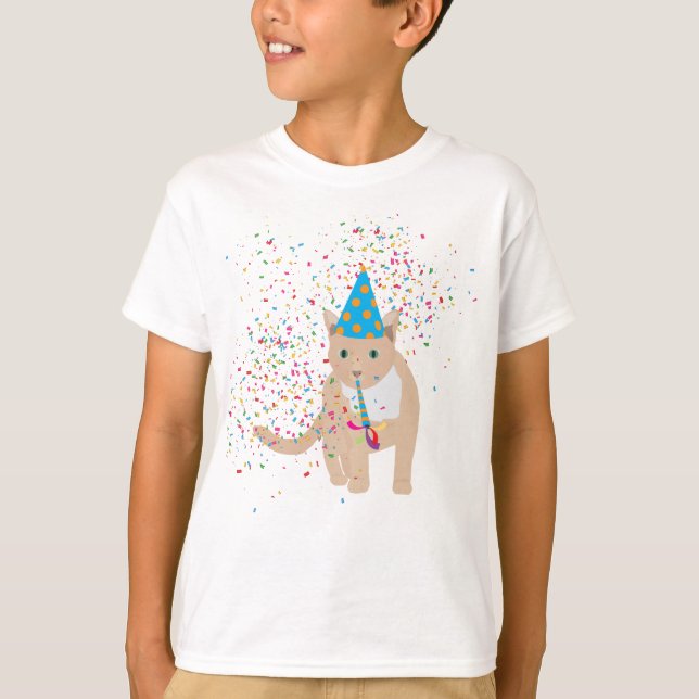Camiseta Animales gatos divertidos que tienen un Fiesta (Anverso)