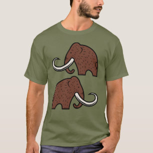 Camiseta Animales Gigantes: Dibujos Animados de Mamuts Exti