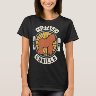 Camiseta Animales Gorilla Vintage Classic Retro 60 s 70