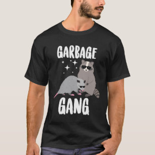 Camiseta Animales Graciosos De Gang De Basura Opossum Y Rac