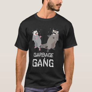 Camiseta Animales Graciosos De Gang De Basura Opossum Y Rac