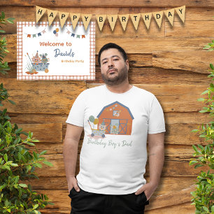 Camiseta Animales Granjeros Nacimientos Niños Decoraciones