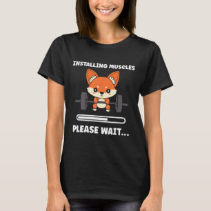 Camiseta Animales Instalando Músculos Fitness Culturismo Fo