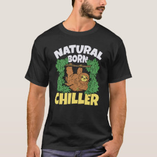 Camiseta Animales lentos Relajan Lento Ventilador Chiller L