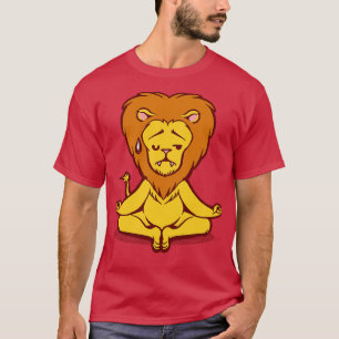Camiseta Animales leones Meditación Budismo zen