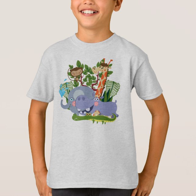 Camiseta Animales lindos del safari (Anverso)