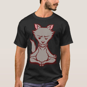 Camiseta Animales lobo meditación Budismo zen