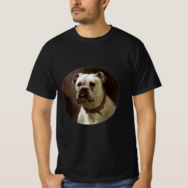 Camiseta Animales Mascotas de cosecha, retrato de perro con (Anverso)
