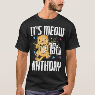 Camiseta Animales Mascotas dueños de gatos miau gato 15 cum