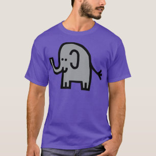 Camiseta Animales mínimos Elefante Gris Ultimate SPortrait