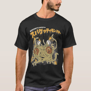 Camiseta Animales monstruo del amante de la pasta Spaghetti