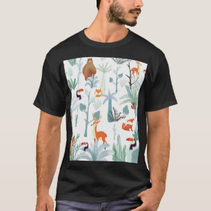 Camiseta Animales muy bien educados: garabato de bosque tro