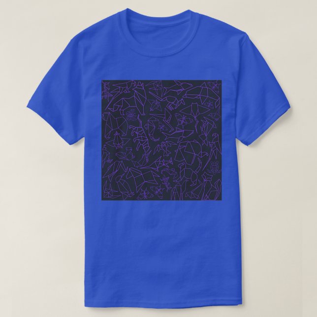 Camiseta Animales Origami por todas partes 2 (Diseño del anverso)
