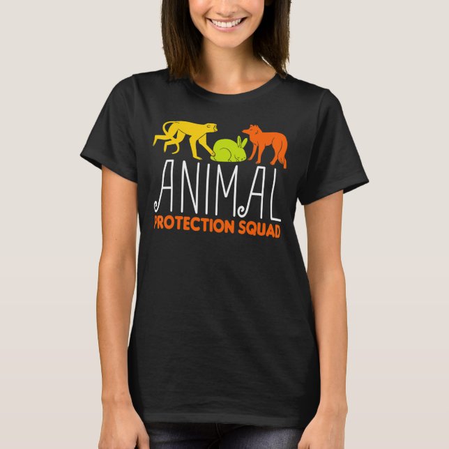Camiseta Animales por gente activista animal rescatan a la  (Anverso)