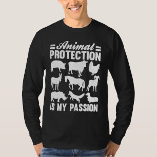 Camiseta Animales por gente activista animal rescatan a la 