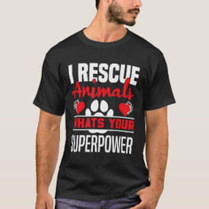 Camiseta Animales Que Dicen Que Rescate A Los Animales Con 