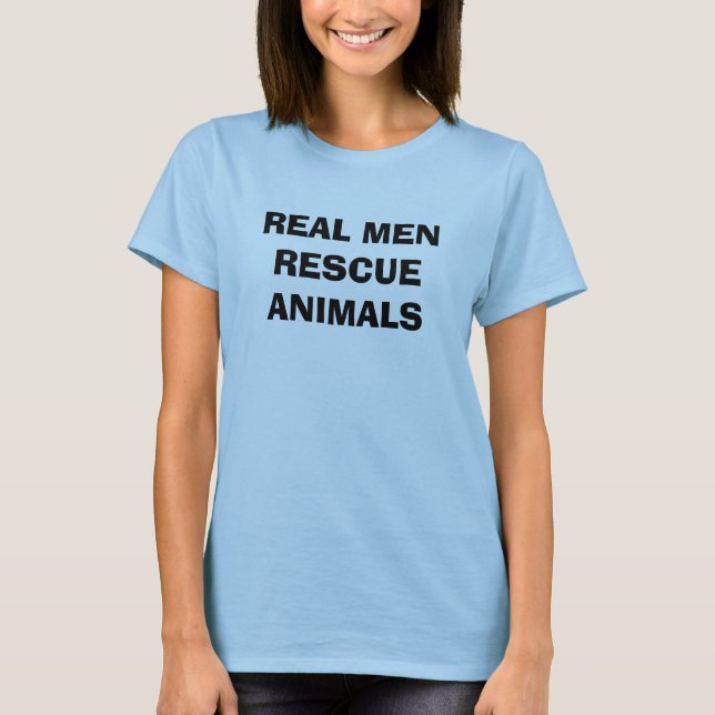 CAMISETA ANIMALES REALES DEL RESCATE DE LOS HOMBRES (Anverso)