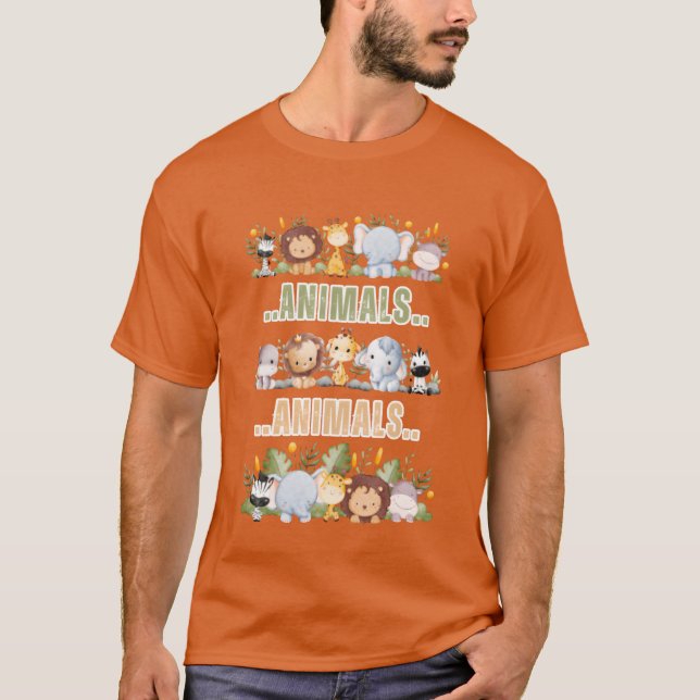 Camiseta Animales retro (Anverso)