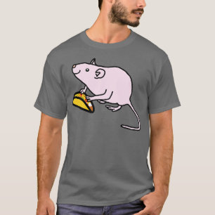 Camiseta Animales rosados con rata comestible obtuvieron ta