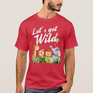Camiseta Animales Safari Fiestas Del Zoológico De Mujeres U