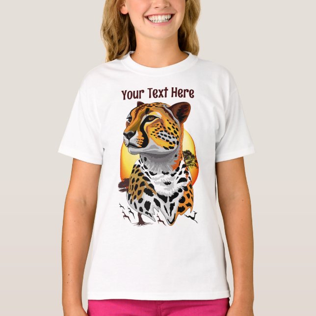 Camiseta Animales salvajes de la costa africana Cheetah (Anverso)