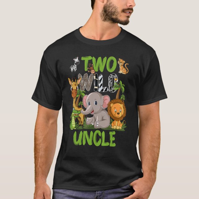 Camiseta Animales salvajes de la jungla de Safari de cumple (Anverso)