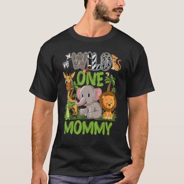 Camiseta Animales salvajes de la jungla Safari de cumpleaño (Anverso)