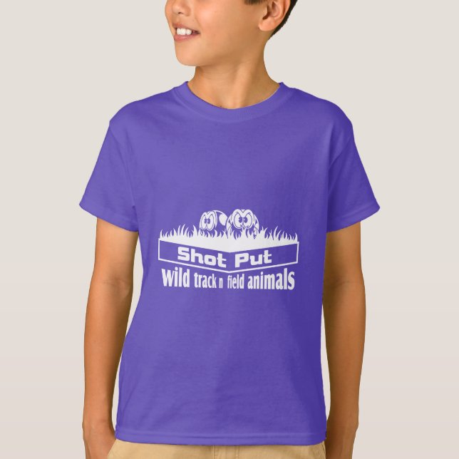 Camiseta animales salvajes de vía y de campo (Anverso)