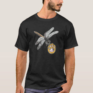 Camiseta Animales salvajes Idea Perro Paw Dragonfly