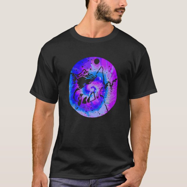 Camiseta Animales salvajes Moon And Wolf (Anverso)
