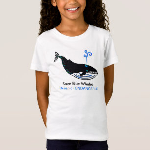 Camiseta Animales salvajes Salven BALLENAS azules - Activis