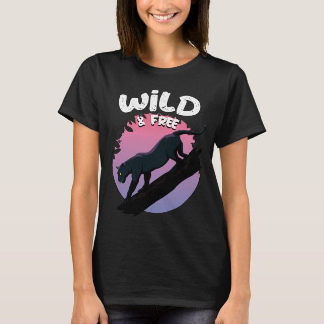 Camiseta Animales salvajes y libres de la jungla del pantan (Anverso)