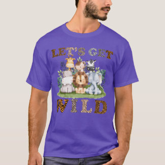 Camiseta Animales Salvajes Zoo Niños Niñas Kawaii Safari ch
