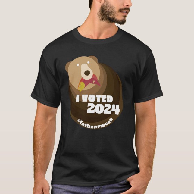 Camiseta animales, semana de oso gordo, semana de oso gordo (Anverso)