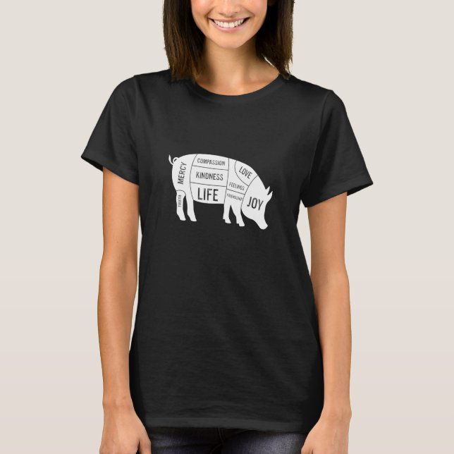 Camiseta Animales sensatos alegres amor compasión amistad (Anverso)