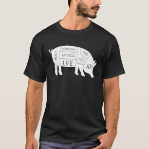 Camiseta Animales Sentidos, Alegría Amar Compasión Por La A