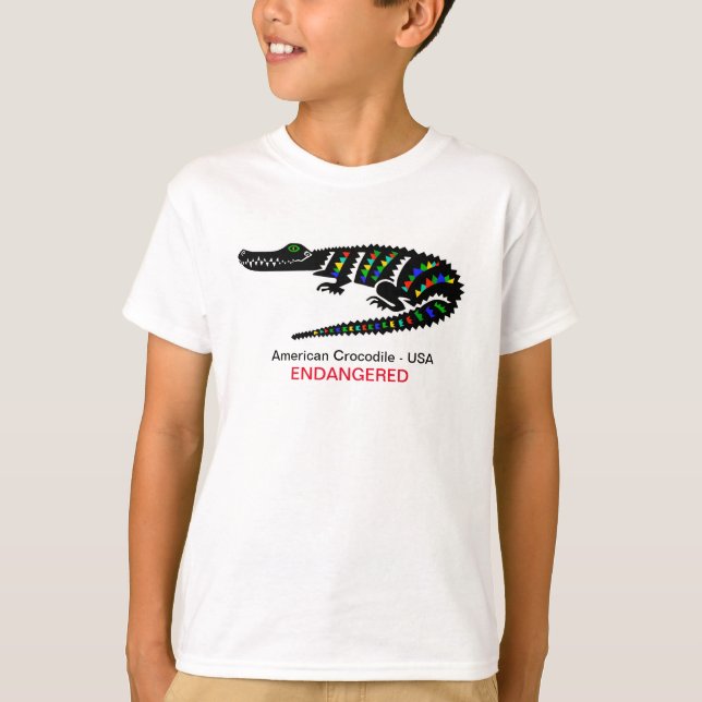 Camiseta Animales silvestres - Cocodrilo - Estados Unidos - (Anverso)