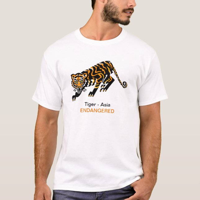 Camiseta Animales silvestres de Guay - TIGER - Dibujos en p (Anverso)