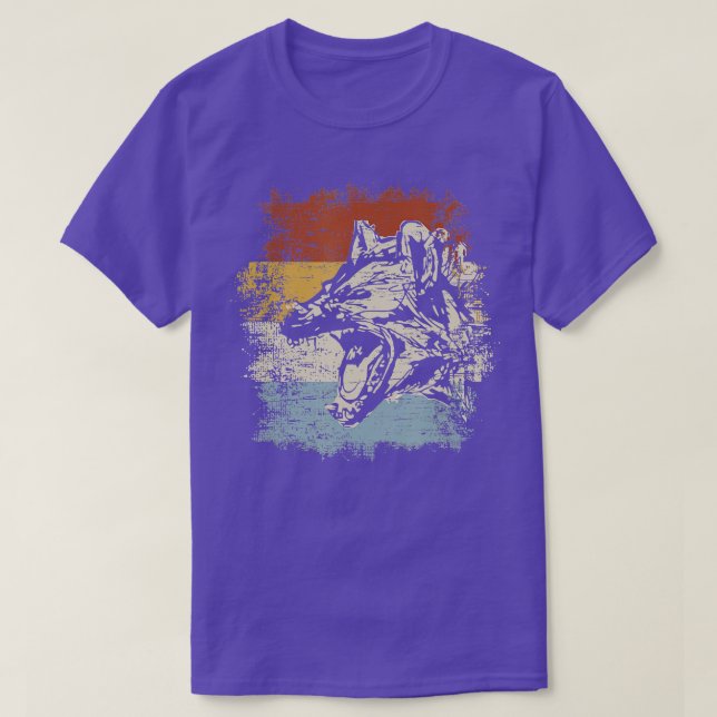 Camiseta Animales silvestres de Hyaena de época África Anim (Diseño del anverso)