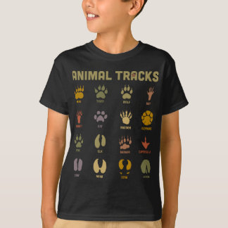 Camiseta Animales silvestres de niños rastrean el aprendiza