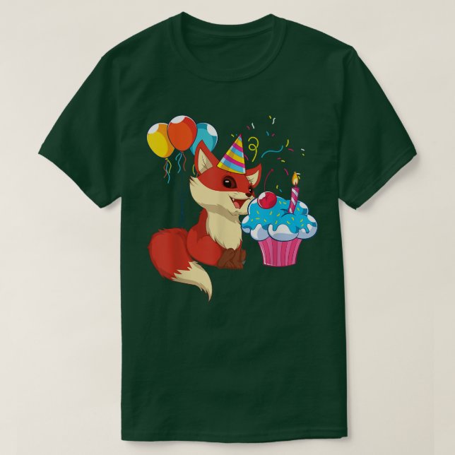 Camiseta Animales silvestres que aman la fiesta de cumpleañ (Diseño del anverso)